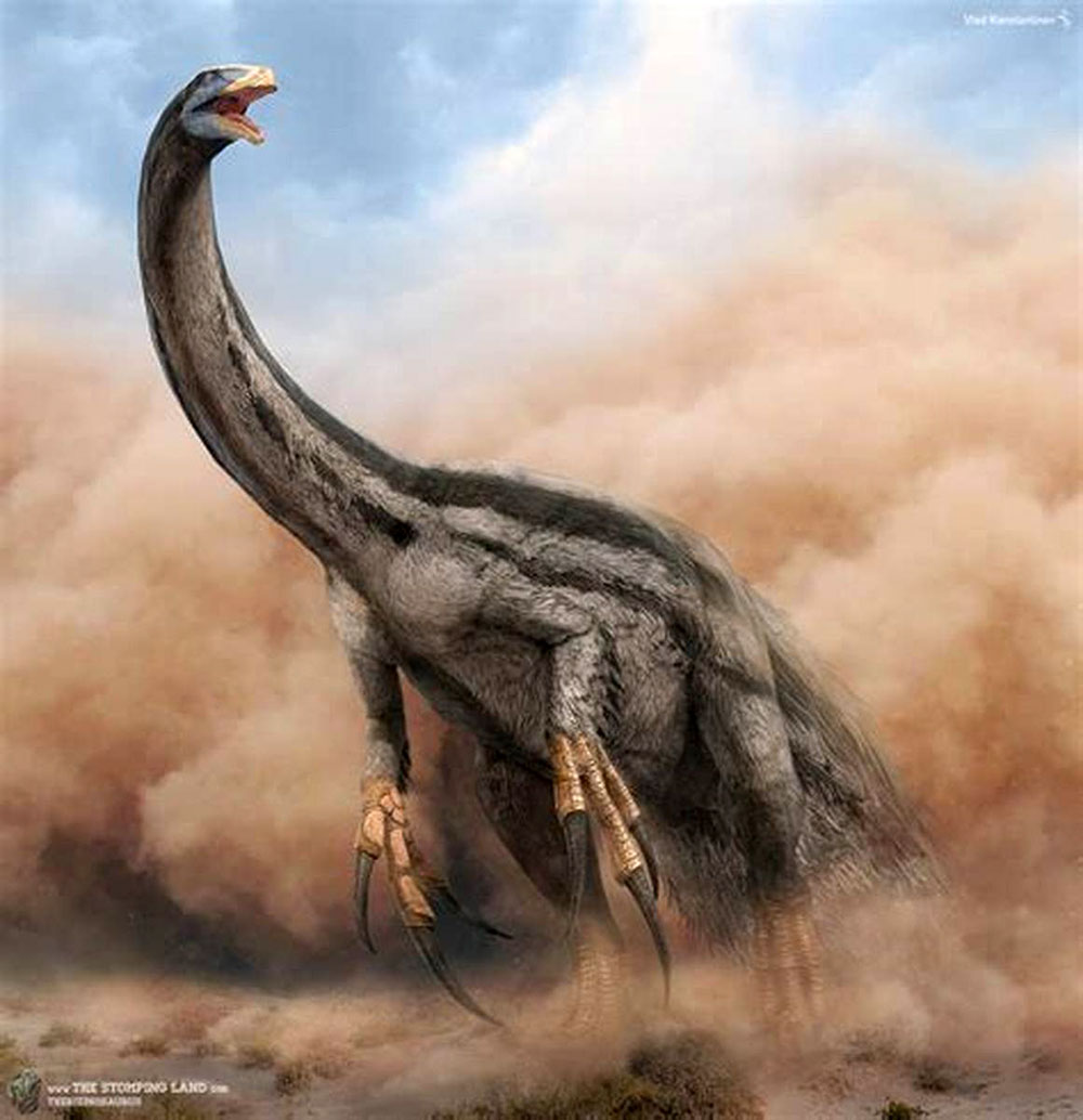 沙城暴中的镰刀龙_恐龙图片_恐龙图库恐龙品种图片,图
