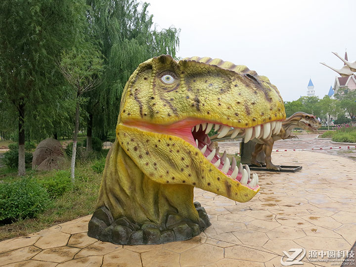 恐龙头 玻璃钢恐龙头模型 拍照恐龙头 可以拍照的恐龙头模型