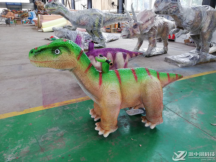 二维码恐龙车 恐龙电动车 电动恐龙车 恐龙模型车 微信恐龙电动车