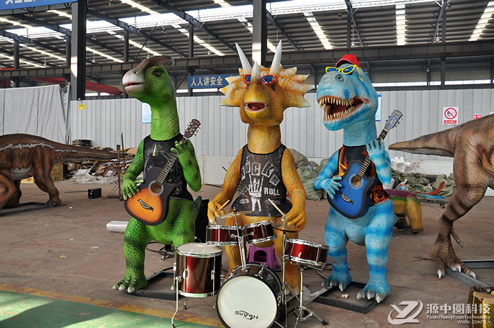 仿真恐龙乐队 恐龙模型乐队 恐龙乐队模型