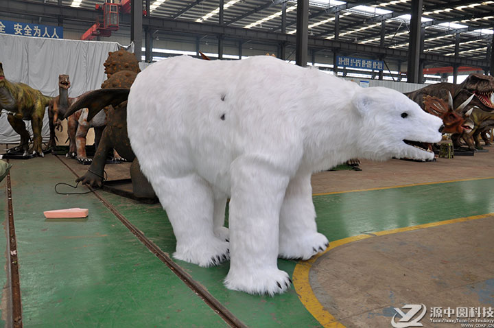 仿真北极熊皮套道具 仿真北极熊服装道具