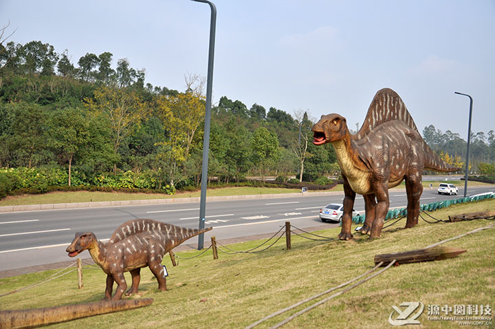 景观恐龙 户外景观恐龙布景 恐龙模型布景