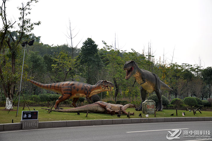 景观恐龙 户外景观恐龙布景 恐龙模型布景