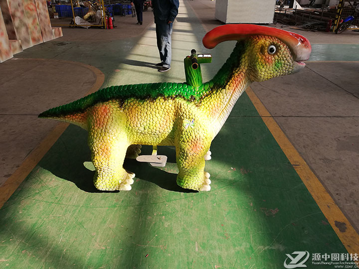 二维码恐龙电动车 恐龙小车 恐龙车模型 电动恐龙车