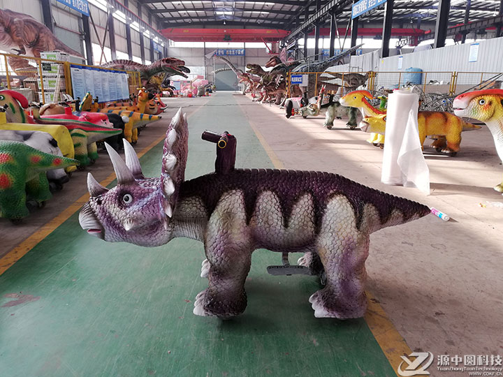 二维码恐龙电动车 恐龙小车 恐龙车模型 电动恐龙车
