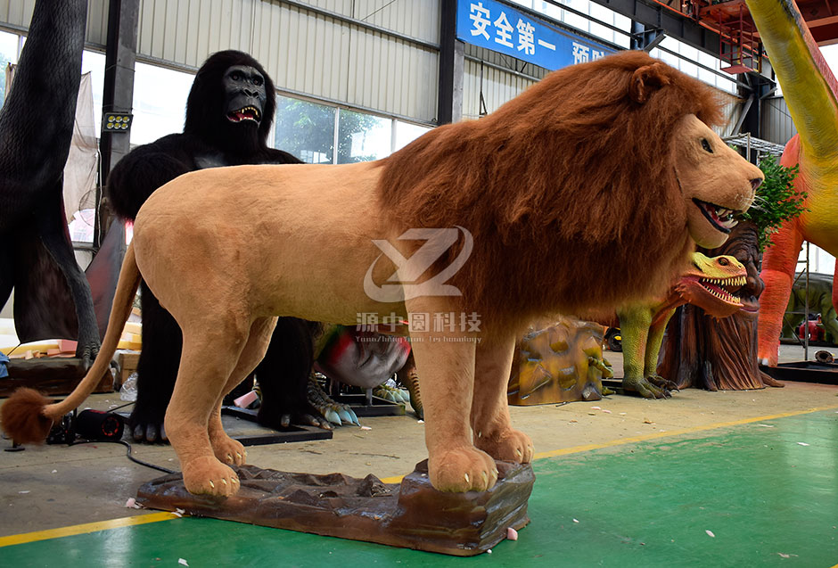 仿真狮子，电动狮子，狮子模型，狮子雕塑