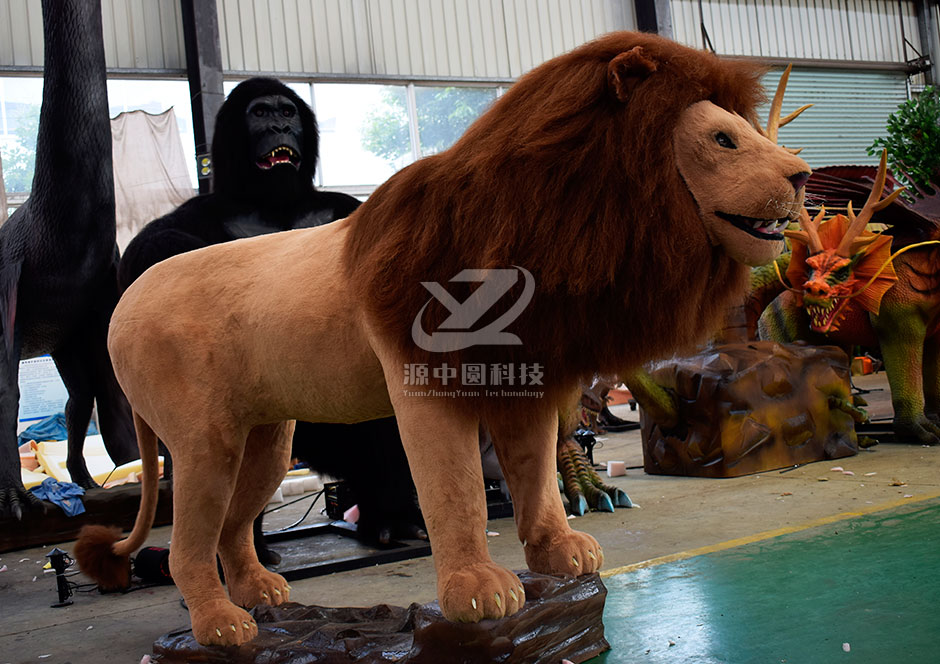 仿真狮子，电动狮子，狮子模型，狮子雕塑