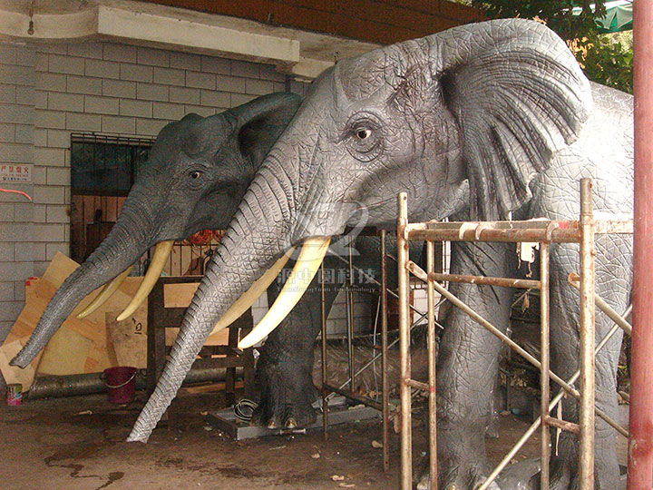 硅胶大象雕塑