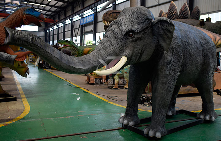 仿真机械大象，大象机模，大象雕塑