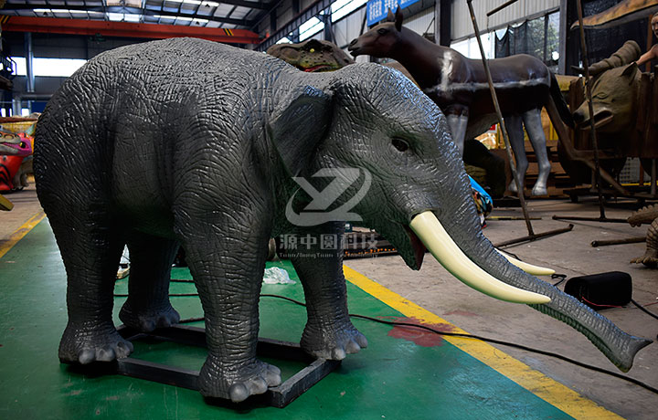 仿真机械大象，大象机模，大象雕塑