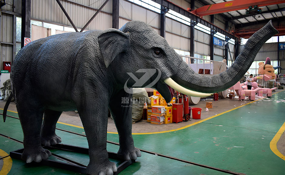 大象机模，大象雕塑，硅胶大象，机械大象